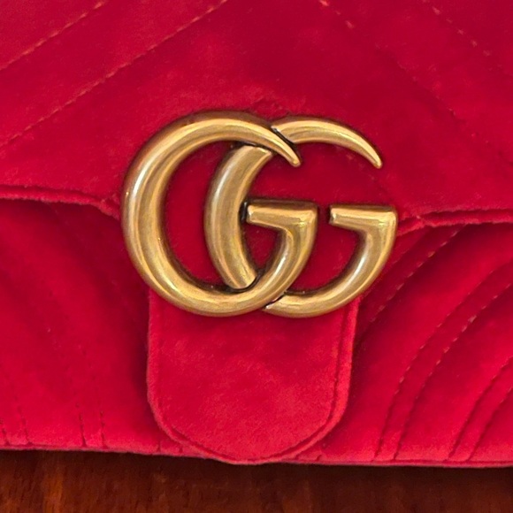 Gucci Marmont Red Crossbody Bag - Picture 2 of 9